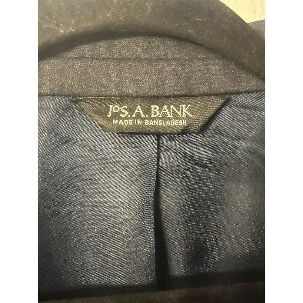 Jos A Banks Men's Wool Blend Blazer Sports Coat‎ Jacket Dark Gray 44R